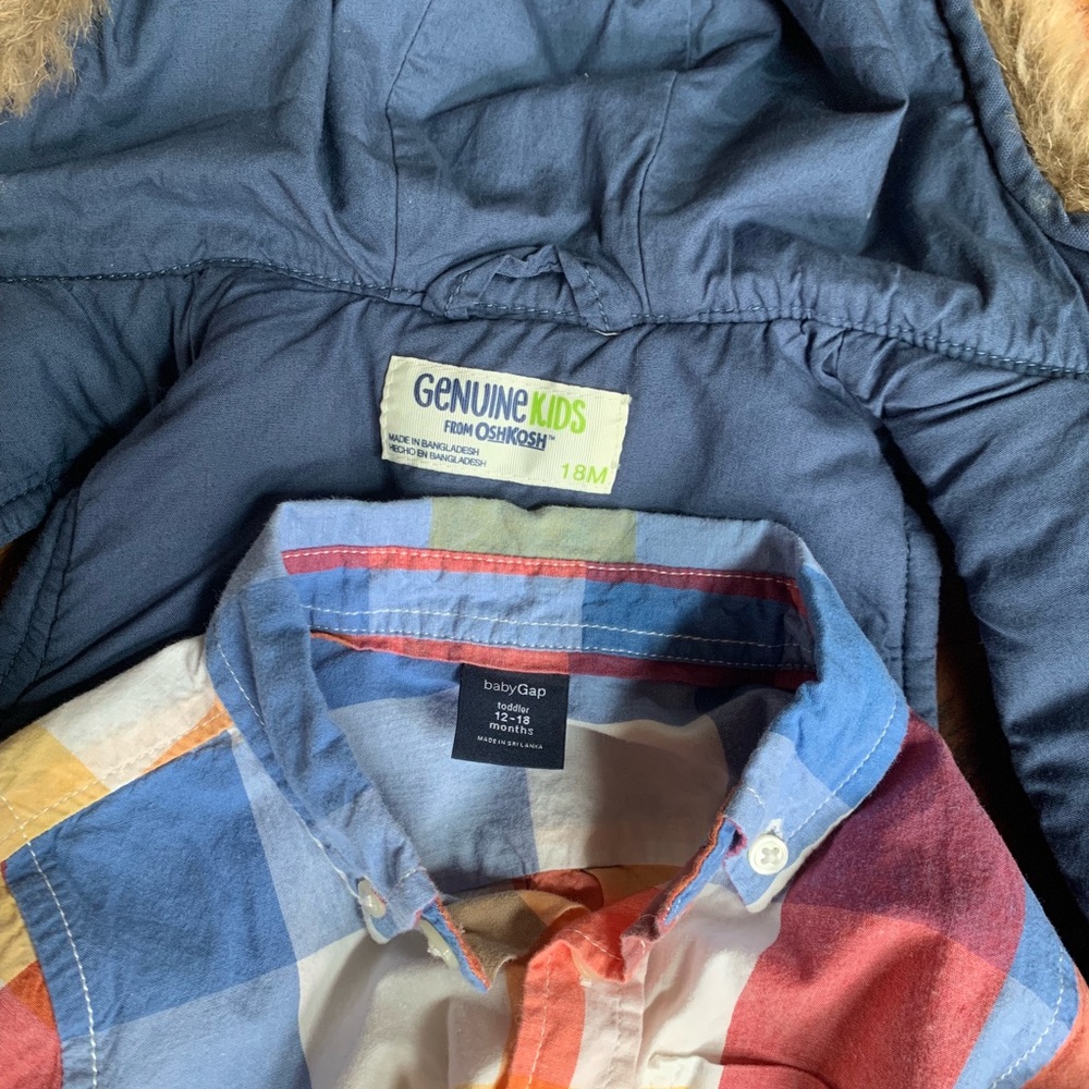 Eskimo toddler hooded vest & button down - Picture 6 of 7